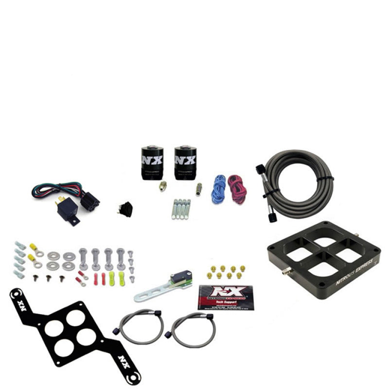 Nitrous Express Dominator Single Entry Billet Crossbar Stage 6 Nitrous Kit (50-300HP) w/o Bottle, product view 2