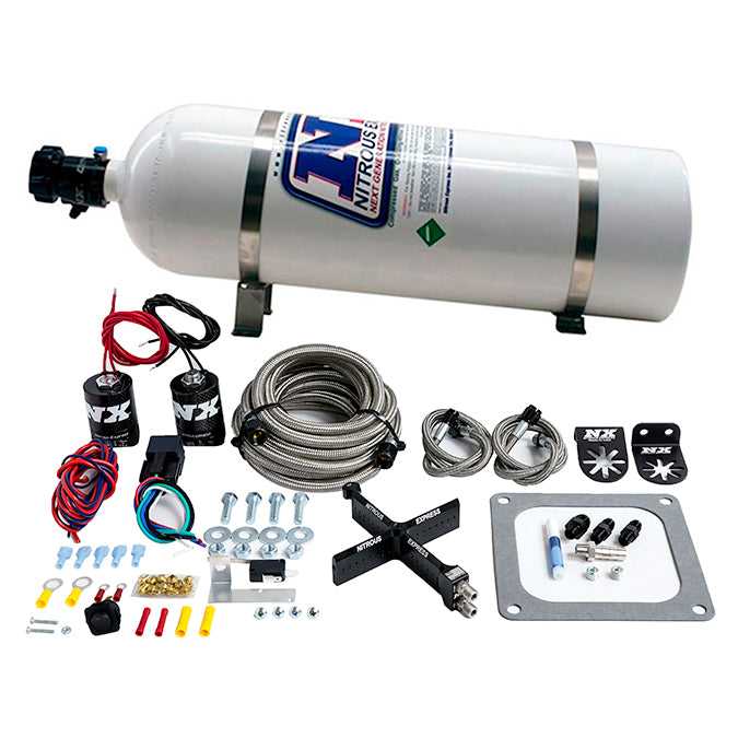 Nitrous Express 4500 Covert Crossbar Plate System Stage 6 50-300HP (15lb Bottle), product view 3