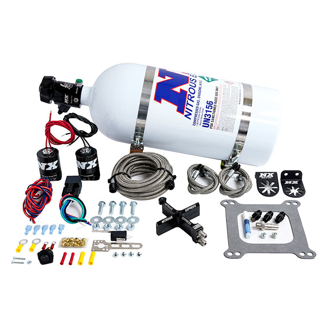 Nitrous Express 4150 Covert Crossbar Plate System Pro Power 100-500HP (10lb Bottle), product view 3