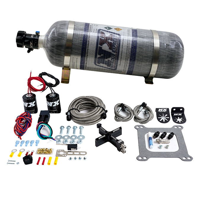 Nitrous Express 4150 Covert Crossbar Plate System Pro Power 100-500HP (12lb Bottle), product view 3