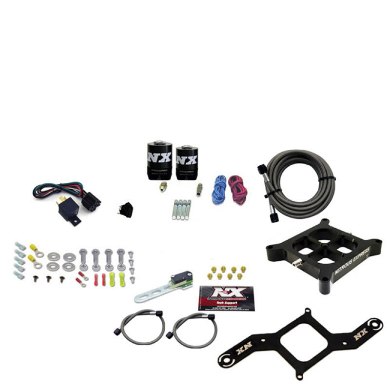 Nitrous Express 4150 Single Entry Crossbar Nitrous Plate Kit RNC (250-750HP) w/o Bottle, product view 1