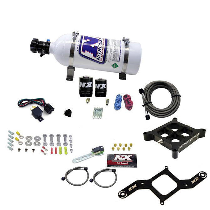 Nitrous Express 4150 Single Entry Crossbar Plate RNC Nitrous Kit (250-750HP) w/5lb Bottle, product view 5