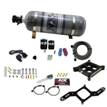 Load image into Gallery viewer, Nitrous Express 4150 Single Entry Crossbar Nitrous Plate Kit RNC (250-750HP) w/Composite Bottle, product view 1