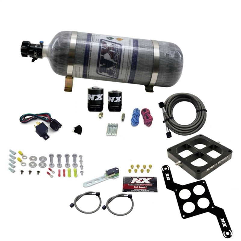 Nitrous Express Dominator Single Entry Crossbar RNC Nitrous Kit (250-750HP) w/Composite Bottle, product view 2