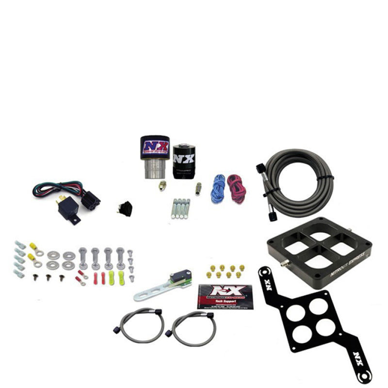 Nitrous Express Single Entry Crossbar RNC .178 4150 Flange Nitrous Kit (250-650HP) w/No Bottle, product view 1