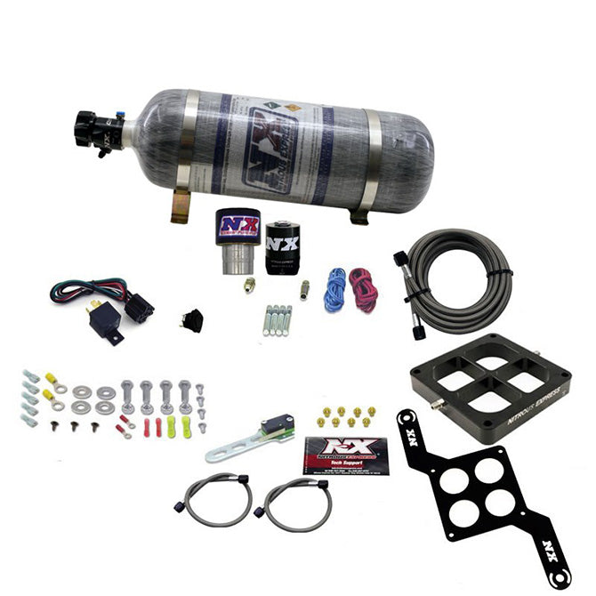 Nitrous Express Single Entry Crossbar RNC .178 4500 Flange Nitrous Kit (250-650HP) w/Comp Bottle, product view 5