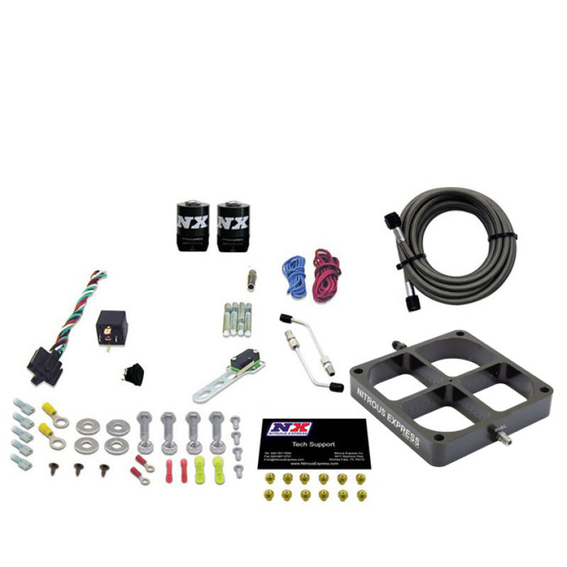 Nitrous Express Single Entry Crossbar 8500 Based Throttle Body Nitrous Kit w/No Bottle, product view 3