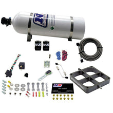 Load image into Gallery viewer, Nitrous Express Single Entry Crossbar 8500 Based Throttle Body Nitrous Kit w/15lb Bottle, product view 3