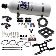 Load image into Gallery viewer, Nitrous Express Dry Quad Stage Billet Crossbar Plate System 100-2000hp (4500 Flange) w/15lb Bottle, product view 3