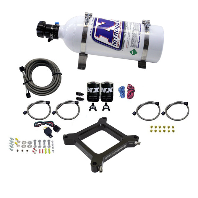 Nitrous Express 4150 Assassin Plate Stage 6 Nitrous Kit (50-300HP) w/5lb Bottle, product view 4