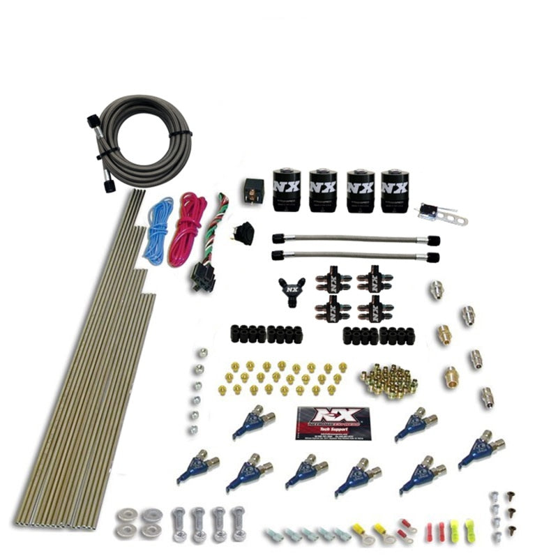 Nitrous Express 8 Cyl Piranha Direct Port 4 Solenoids Nitrous Kit (200-500HP EFI Jets) w/No Bottle, product view 2