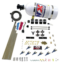 Load image into Gallery viewer, Nitrous Express 8 Cyl Piranha Direct Port 4 Solenoids Nitrous Kit (200-500HP EFI Jets) w/10lb Bottle, product view 1