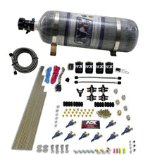 Load image into Gallery viewer, Nitrous Express 8 Cyl Piranha Direct Port 4 Solenoids Nitrous Kit (200-500HP) w/12lb Bottle, product view 1