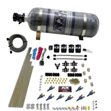 Load image into Gallery viewer, Nitrous Express 8 Cyl Piranha Direct Port 4 Solenoids Nitrous Kit (200-500HP) w/12lb Bottle, product view 2