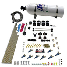 Load image into Gallery viewer, Nitrous Express 8 Cyl Piranha Direct Port 4 Solenoids Nitrous Kit (200-500HP EFI Jets) w/15lb Bottle, product view 2
