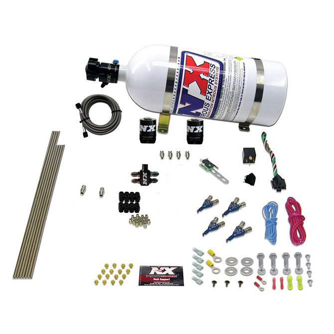 Nitrous Express 4 Cyl Gasoline EFI Nitrous Kit (50-250HP) w/10lb Bottle, product view 3