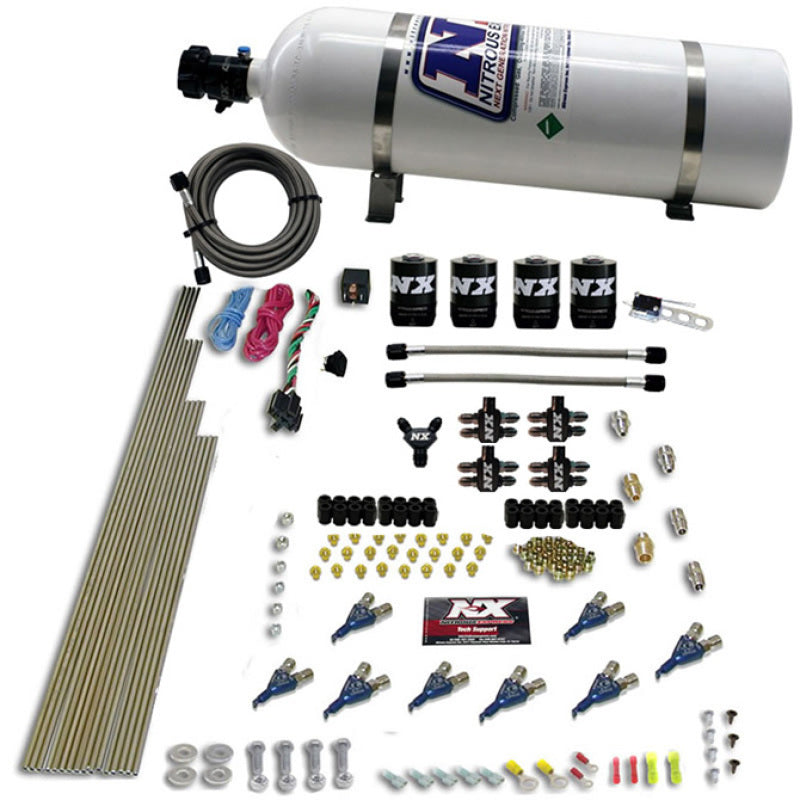 Nitrous Express 8 Cyl Alcohol Nitrous Kit (250-550HP) w/15lb Bottle, product view 2