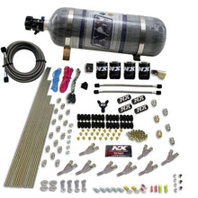 Load image into Gallery viewer, Nitrous Express STD Nozzle Nitrous Kit (200-500HP) Gas w//Dist Block &amp; 4 Solenoids w/15lb Bottle, product view 1