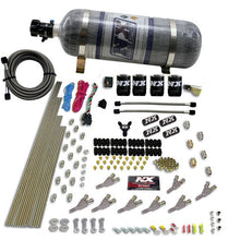 Load image into Gallery viewer, Nitrous Express STD Nozzle Nitrous Kit (200-500HP) Gas w//Dist Block &amp; 4 Solenoids w/15lb Bottle, product view 5