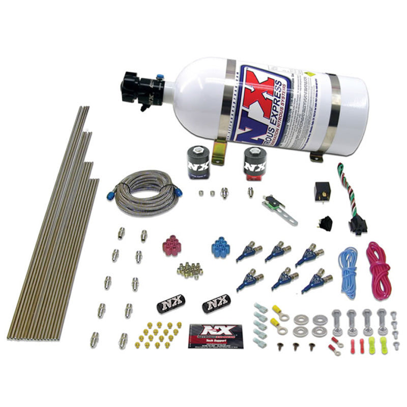 Nitrous Express 6 Cyl Alcohol Nitrous Kit (150-375HP) w/Composite Bottle, product view 1