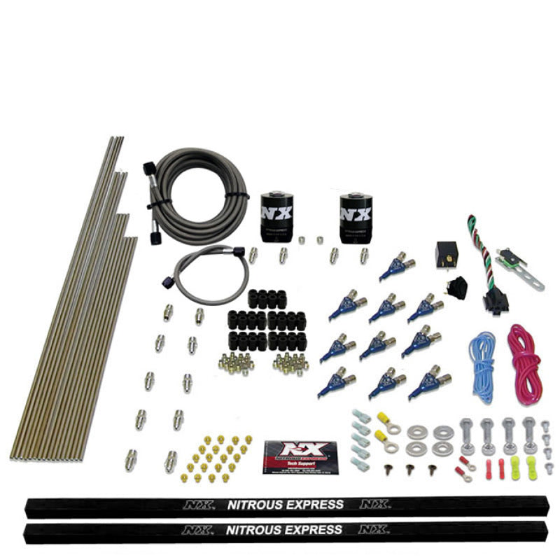 Nitrous Express 10 Cyl Piranha Nozzle Direct Port Nitrous Kit (250-500HP) w/o Bottle, product view 3