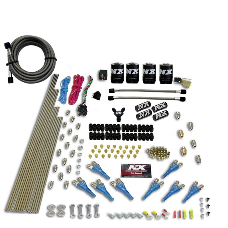 Nitrous Express 8 Cyl Shark Direct Port 4 Solenoids Nitrous Kit (200-600HP) w/o Bottle, product view 3