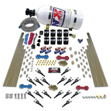 Load image into Gallery viewer, Nitrous Express Shark Dual Stage/Gas 16 Nozzles 8 Solenoids Nitrous Kit (200-1200HP) w/10lb Bottle, product view 2