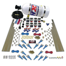 Load image into Gallery viewer, Nitrous Express Shark Dual Stage/Gas 16 Nozzles 8 Solenoids Nitrous Kit (200-1200HP) w/Comp Bottle, product view 3