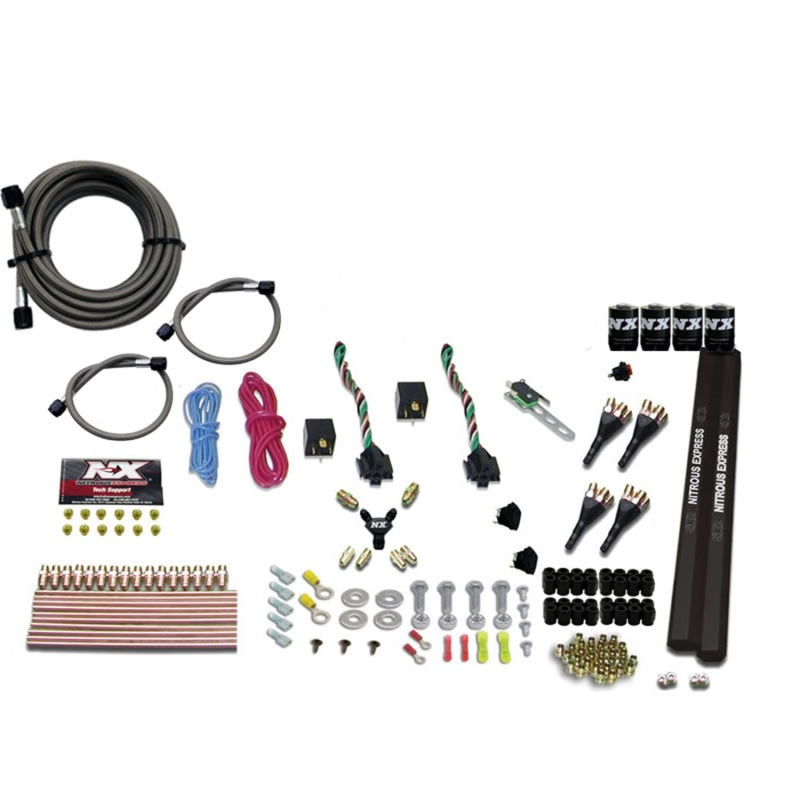 Nitrous Express 4 Cyl SX2 Nozzle Nitrous Kit (100-300HP x 2) w/o Bottle, product view 2