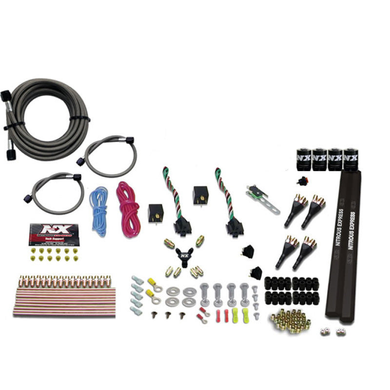 Nitrous Express 4 Cyl SX2 Nozzle Nitrous Kit (100-300HP x 2) w/o Bottle, product view 3