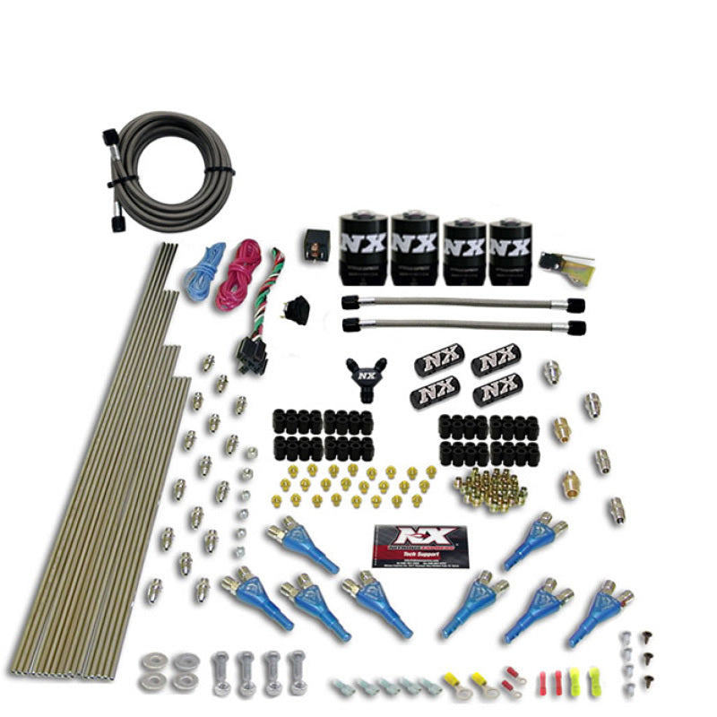 Nitrous Express 8 Cyl Shark Direct Port 4 Solenoids Nitrous Kit (200-600HP) w/o Bottle, product view 2