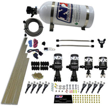 Load image into Gallery viewer, Nitrous Express 8 Cyl Shark Direct Port 4 Solenoids Nitrous Kit (200-600HP) w/10lb Bottle, product view 1