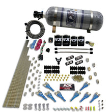 Load image into Gallery viewer, Nitrous Express 8 Cyl Shark Direct Port 4 Solenoids Nitrous Kit (200-600HP) w/Composite Bottle, product view 3