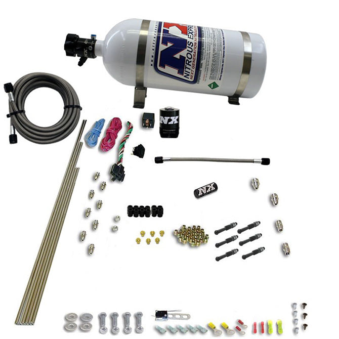 Nitrous Express 6 Cyl Dry Direct Port Nitrous Kit w/ 10lb Bottle, product view 2