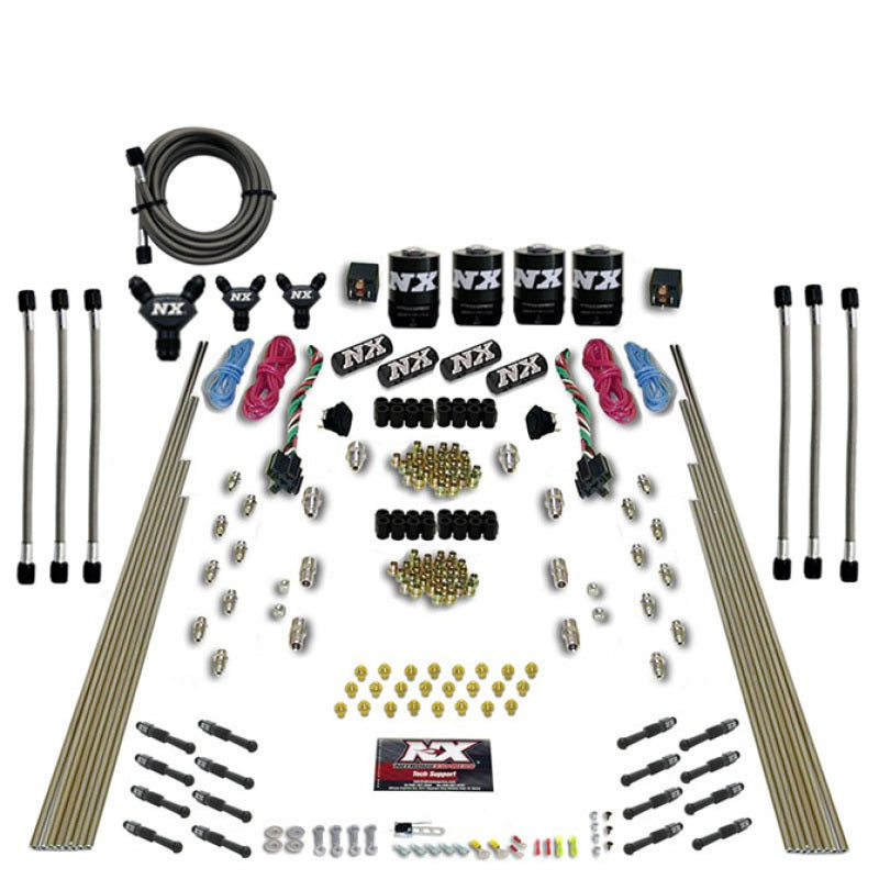 Nitrous Express 8 Cyl Dry Direct Port Dual Stage 4 Solenoids Nitrous Kit (200-600HP) w/o Bottle, product view 3