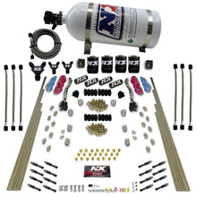 Load image into Gallery viewer, Nitrous Express 8 Cyl Dry Direct Port Dual Stage 4 Solenoids Nitrous Kit (200-600HP) w/10lb Bottle, product view 1