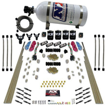 Load image into Gallery viewer, Nitrous Express 8 Cyl Dry Direct Port Dual Stage 4 Solenoids Nitrous Kit (200-600HP) w/10lb Bottle, product view 3