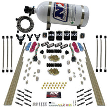 Load image into Gallery viewer, Nitrous Express 8 Cyl Dry Direct Port Dual Stage 4 Solenoids Nitrous Kit (200-600HP) w/10lb Bottle, product view 5
