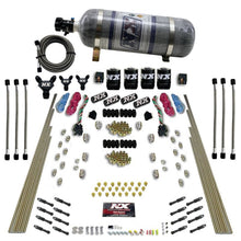 Load image into Gallery viewer, Nitrous Express 8 Cyl Dry Direct Port Dual Stage 4 Solenoids Nitrous Kit (200-600HP) w/Comp Bottle, product view 1