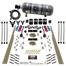 Load image into Gallery viewer, Nitrous Express 8 Cyl Dry Direct Port Dual Stage 4 Solenoids Nitrous Kit (200-600HP) w/Comp Bottle, product view 3