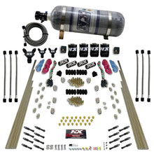 Load image into Gallery viewer, Nitrous Express 8 Cyl Dry Direct Port Dual Stage 4 Solenoids Nitrous Kit (200-600HP) w/Comp Bottle, product view 5