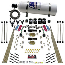 Load image into Gallery viewer, Nitrous Express 8 Cyl Dry Direct Port Dual Stage 4 Solenoids Nitrous Kit (200-600HP) w/15lb Bottle, product view 5