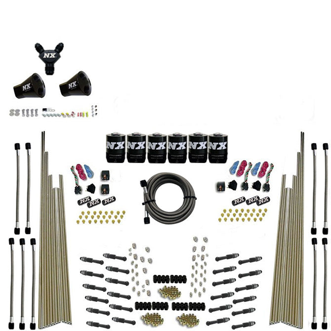 Nitrous Express 8 Cyl Dry Direct Port Three Stage 6 Solenoids Nitrous Kit (200-600HP) w/o Bottle, product view 5