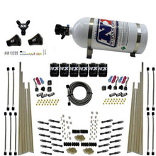 Load image into Gallery viewer, Nitrous Express 8 Cyl Dry Direct Port Three Stage 6 Solenoids Nitrous Kit (200-600HP) w/10lb Bottle, product view 3