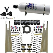 Load image into Gallery viewer, Nitrous Express 8 Cyl Dry Direct Port Four Stage 8 Solenoids Nitrous Kit (200-600HP) w/15lb Bottle, product view 2