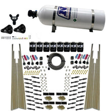 Load image into Gallery viewer, Nitrous Express 8 Cyl Dry Direct Port Four Stage 8 Solenoids Nitrous Kit (200-600HP) w/15lb Bottle, product view 3
