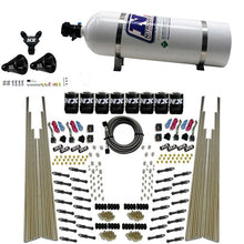 Load image into Gallery viewer, Nitrous Express 8 Cyl Dry Direct Port Four Stage 8 Solenoids Nitrous Kit (200-600HP) w/15lb Bottle, product view 5