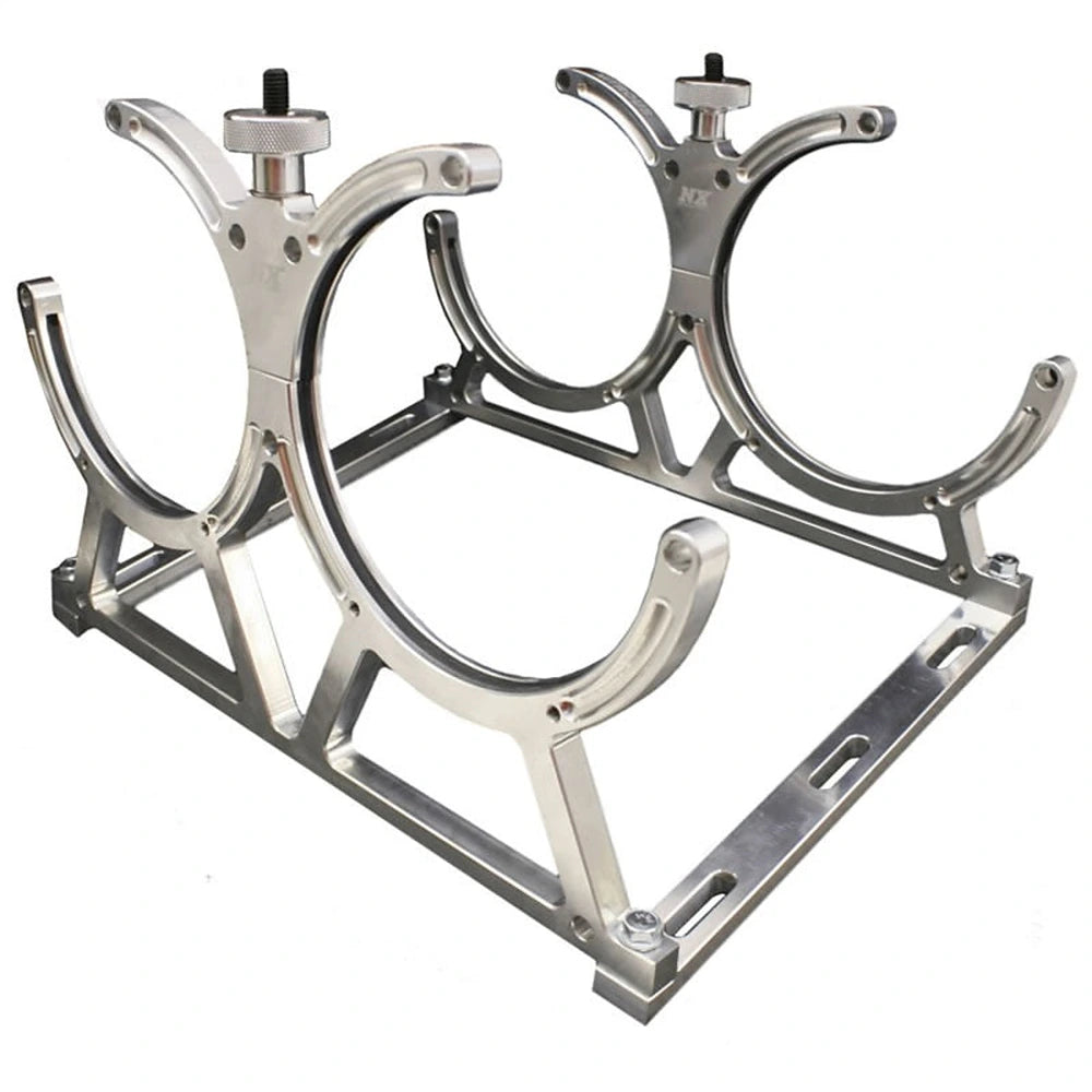 Nitrous Express Billet Bracket for Dual 10 Or 15lb N2O Bottle Incl Floor Mounts, product view 1