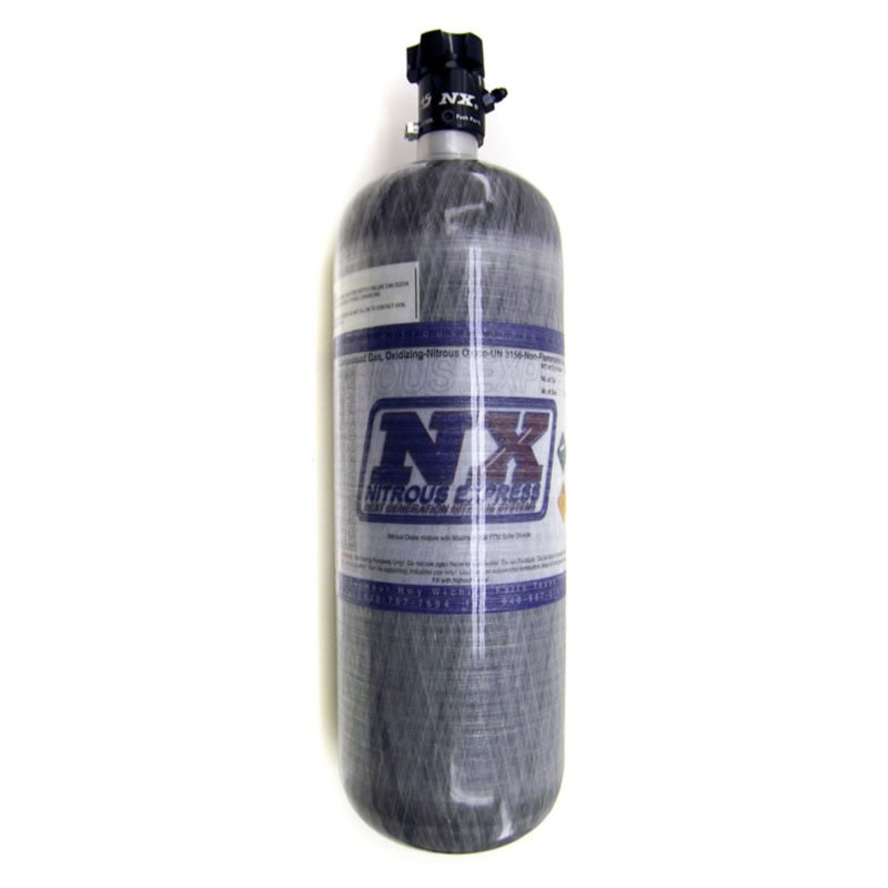 Nitrous Express Composite Bottle w/Lightning 500 Valve (6.79 Dia x 23.25 Tall) - Black Ops Auto Works