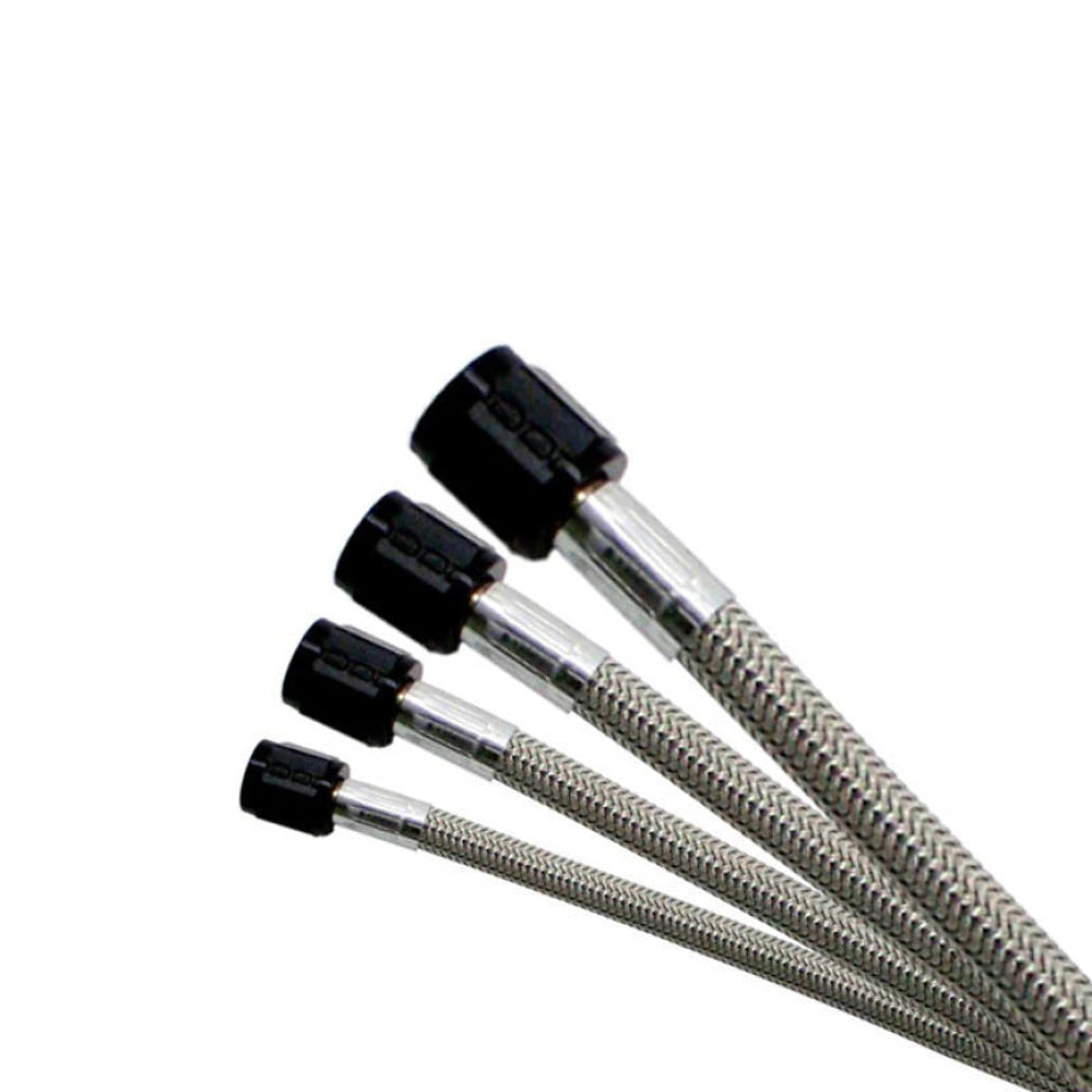 Nitrous Express SHO Hose 2ft 4AN Hose w/4AN & 3AN Nut Ends, product view 1
